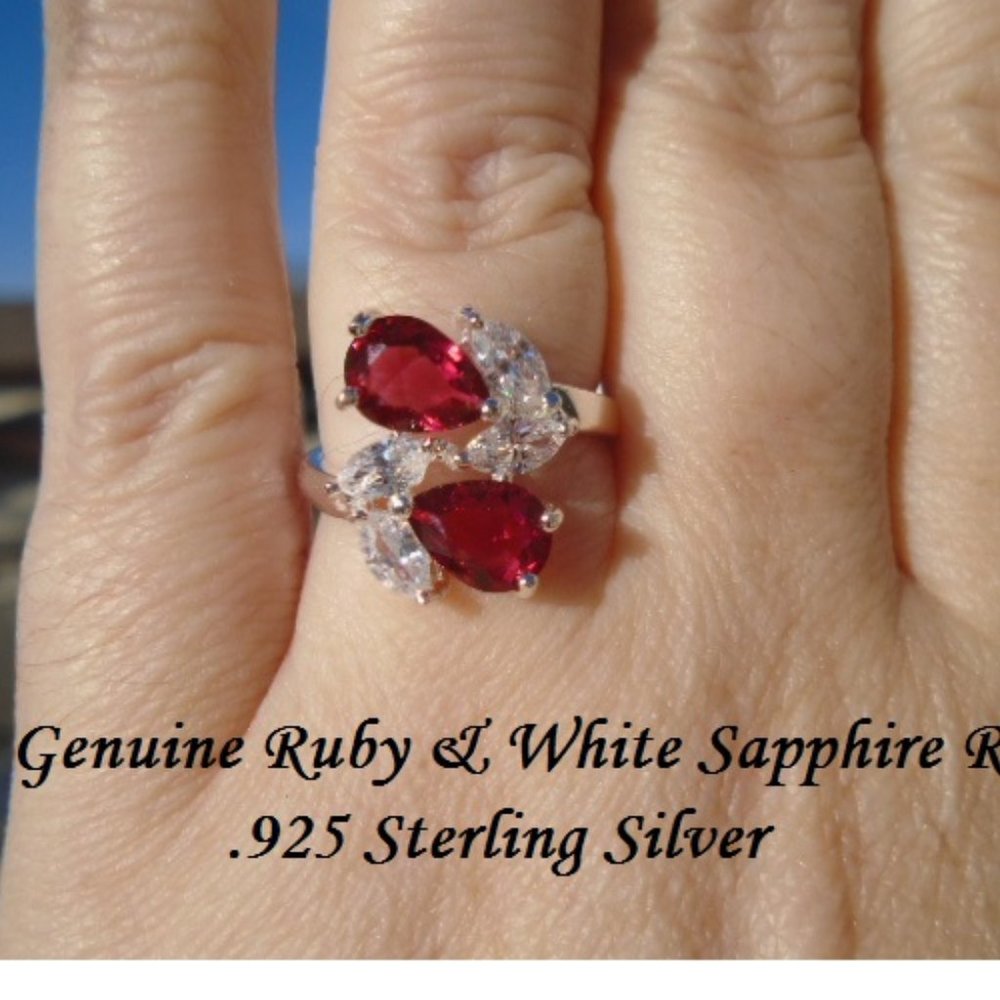 Ruby & White Sapphire Ring